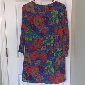 Floral shift dress